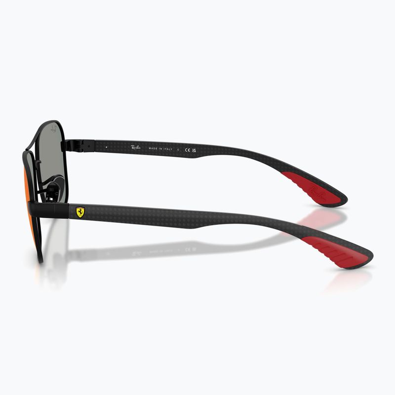 Okulary przeciwsłoneczne Ray-Ban Rb8336M Scuderia matt black/dark grey mirror blue/red 6