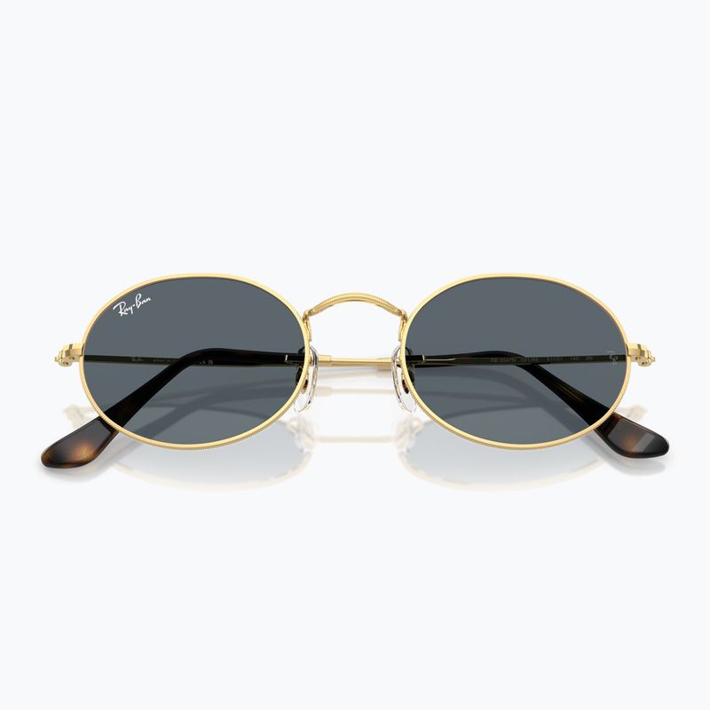 Okulary przeciwsłoneczne Ray-Ban Oval arista gold/blue 3