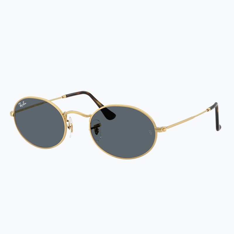 Okulary przeciwsłoneczne Ray-Ban Oval arista gold/blue 4