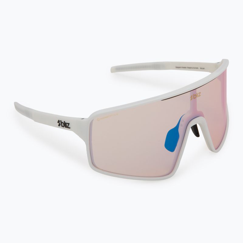 Okulary przeciwsłoneczne Bliz P001S Nano Optics Nordic Light matte white/coral/orange blue multi