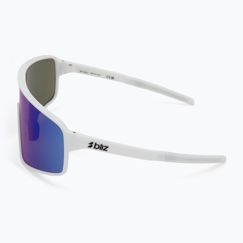 Okulary przeciwsłoneczne Bliz P001S matte white/grey blue mirror 4