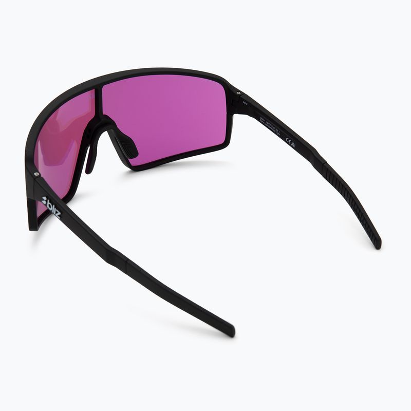 Okulary przeciwsłoneczne Bliz P001 Nano Optics Nordic Light matte black/begonia/violet blue multi 2