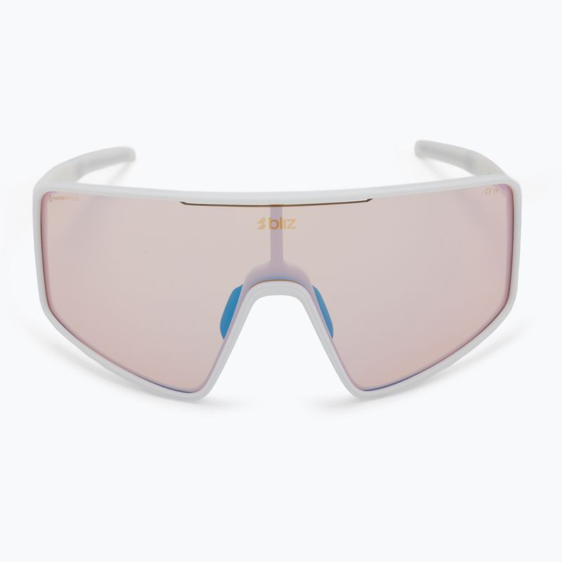 Okulary przeciwsłoneczne Bliz P001 Nano Optics Nordic Light matte white/coral/orange blue multi 3