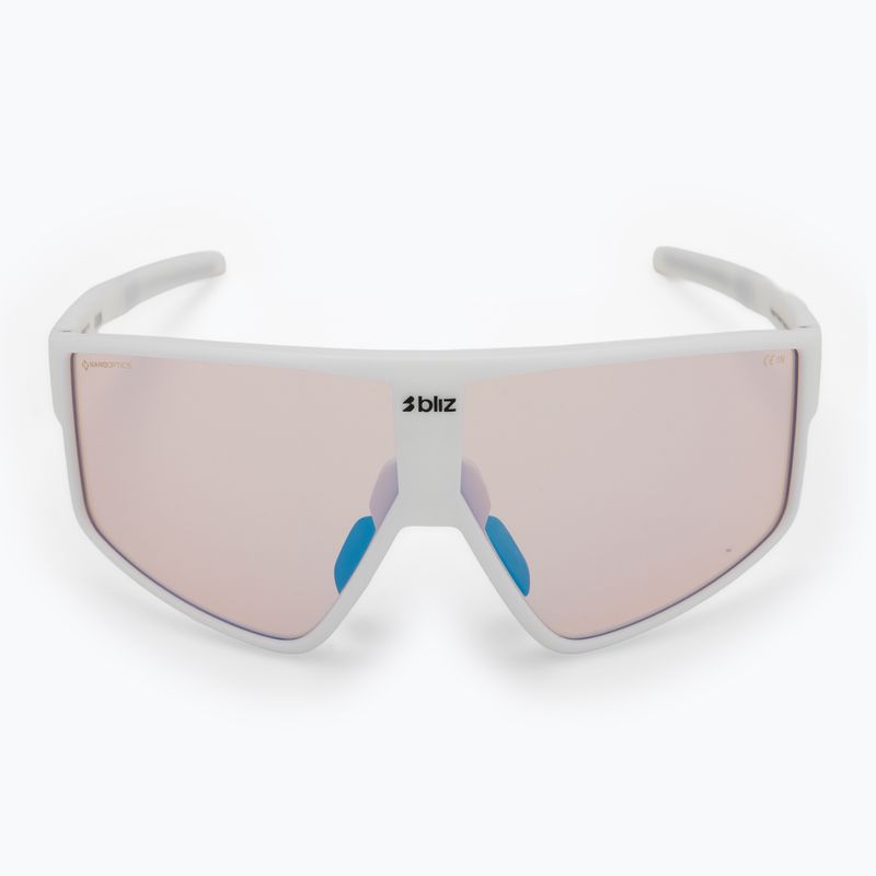 Okulary przeciwsłoneczne Bliz P002S Nano Optics Nordic Light matte white/coral/orange blue multi 3