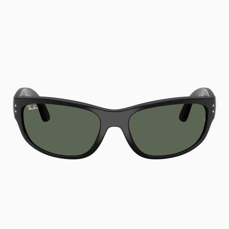 Okulary przeciwsłoneczne dziecięce Ray-Ban Balorama Bio Based black/dark green 2