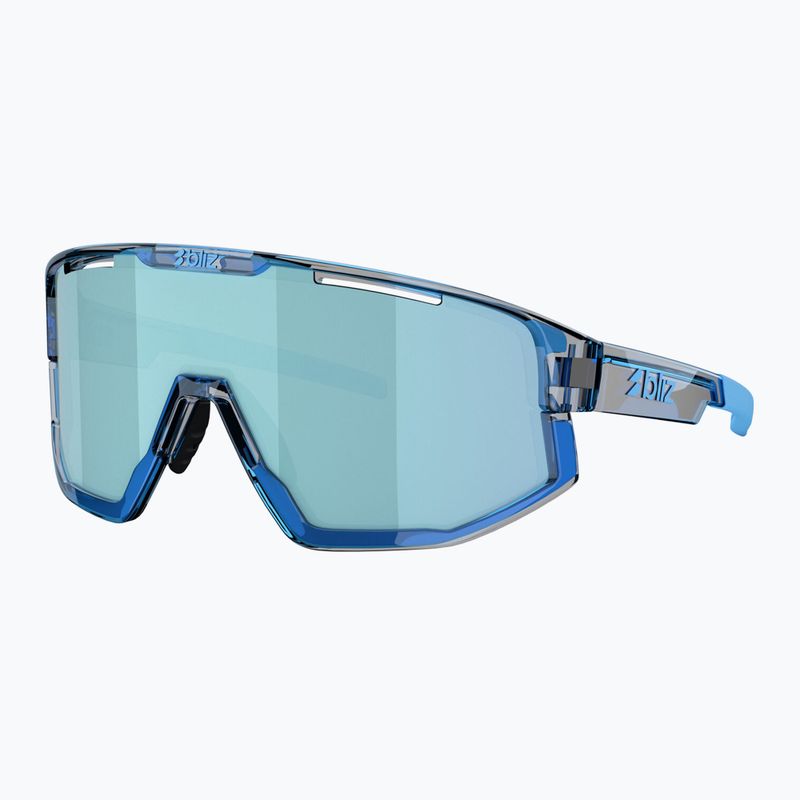Okulary przeciwsłoneczne Bliz Fusion transparent blue/smoke ice blue multi