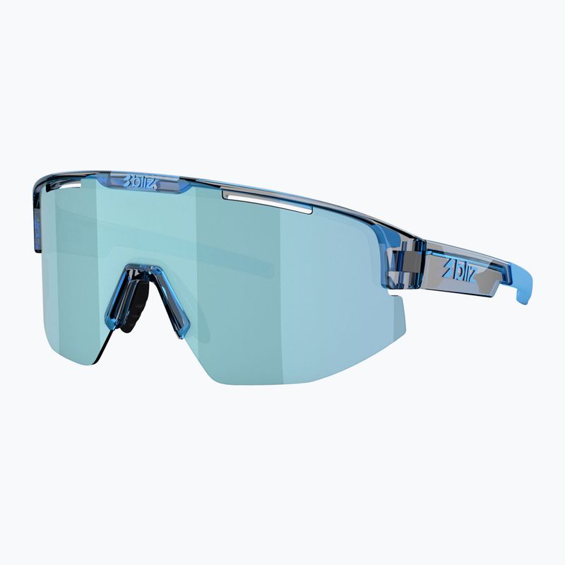Okulary przeciwsłoneczne Bliz Matrix transparent blue/smoke ice blue multi