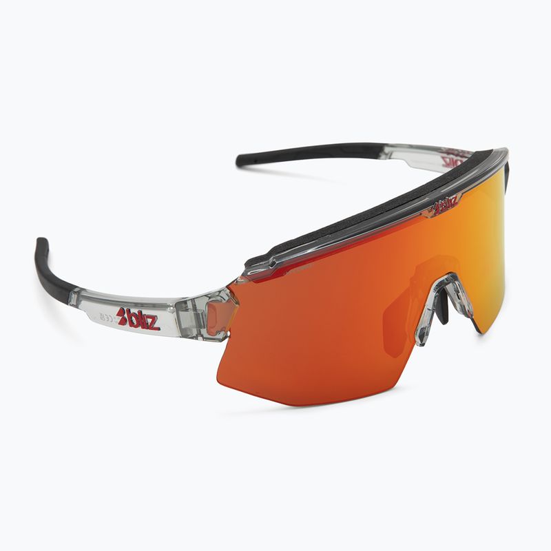 Okulary przeciwsłoneczne Bliz Breeze transparent dark grey/brown red multi 2