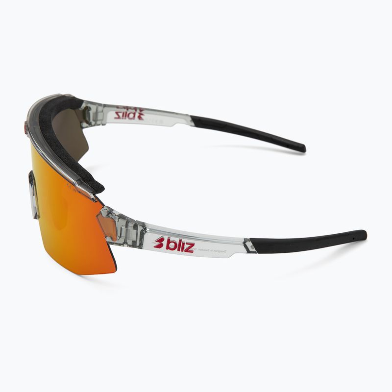 Okulary przeciwsłoneczne Bliz Breeze transparent dark grey/brown red multi 5