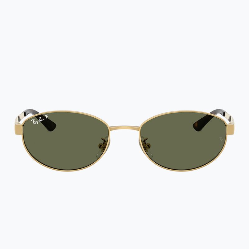Okulary przeciwsłoneczne Ray-Ban RB3774D arista gold/dark green polarized 2