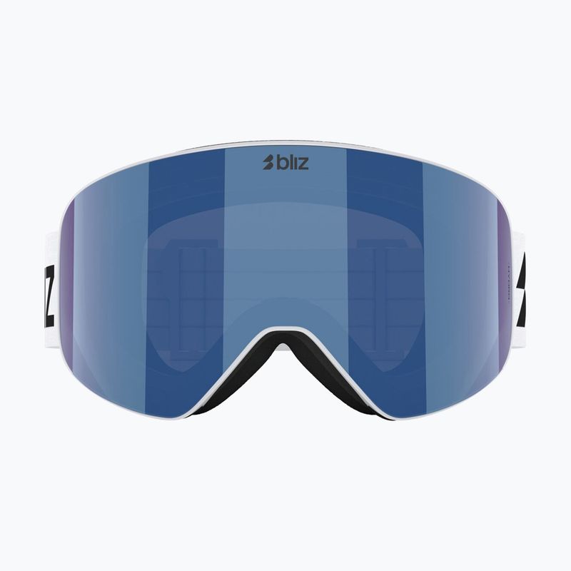 Gogle narciarskie Bliz Flow matte white/brown/blue multi 2