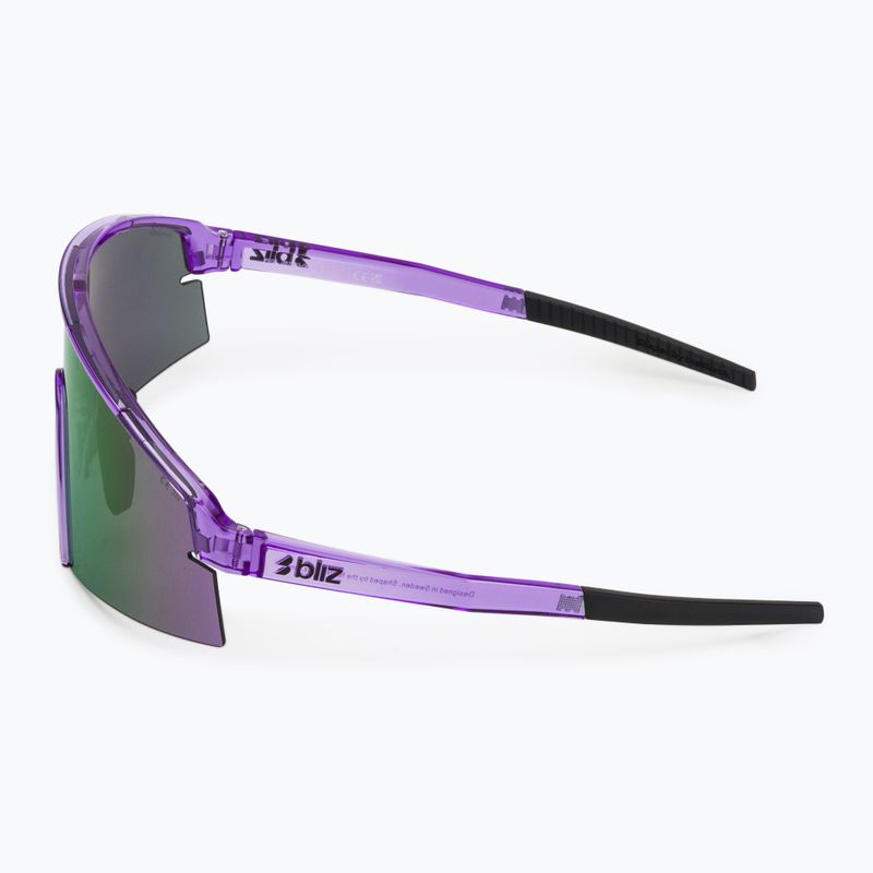 Okulary przeciwsłoneczne Bliz P006 transparent purple/smoke purple mirror 4