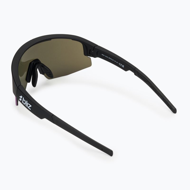 Okulary przeciwsłoneczne Bliz Matrix Small matte black/smoke blue multi 2