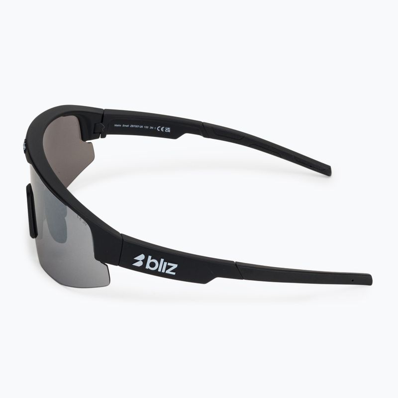 Okulary przeciwsłoneczne Bliz Matrix Small matte black/smoke silver mirror 4
