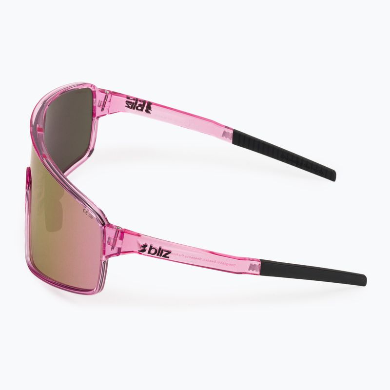 Okulary przeciwsłoneczne Bliz P001S transparent pink/brown rose multi 4