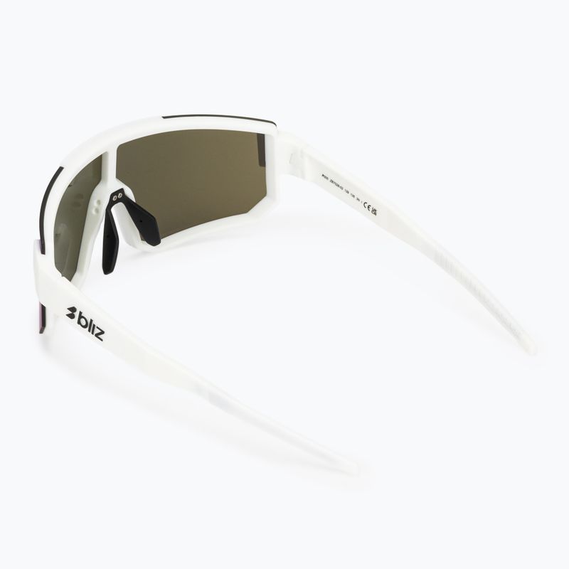 Okulary przeciwsłoneczne Bliz P005 mate white/smoke blue multi 2