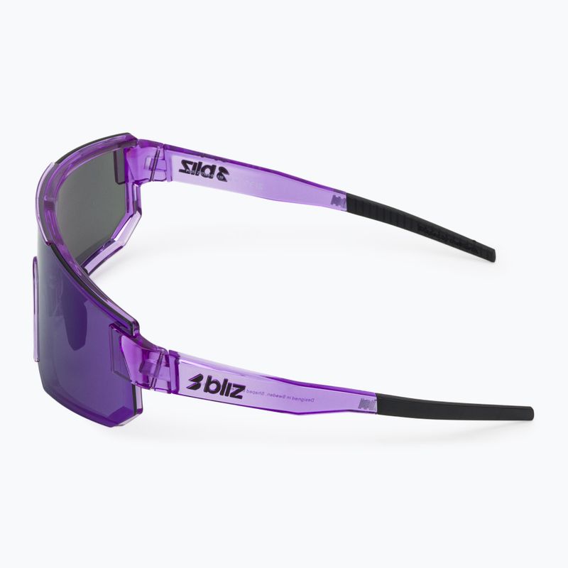 Okulary przeciwsłoneczne Bliz P005 transparent purple/smoke purple mirror 4