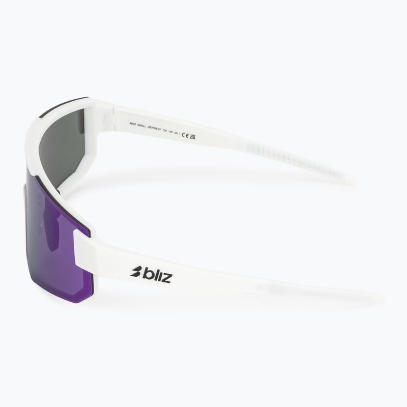 Okulary przeciwsłoneczne Bliz P005S matte white/smoke purple mirror 4