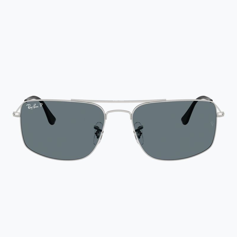 Okulary przeciwsłoneczne Ray-Ban Explorer III silver/dark blue polarized 2