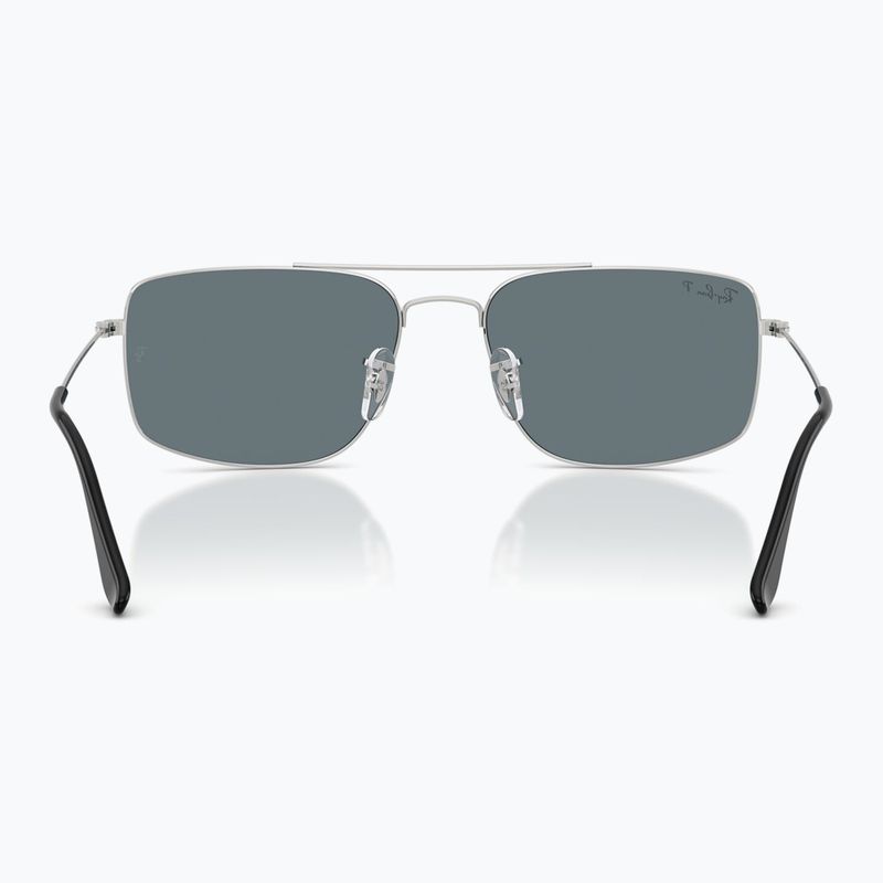 Okulary przeciwsłoneczne Ray-Ban Explorer III silver/dark blue polarized 5
