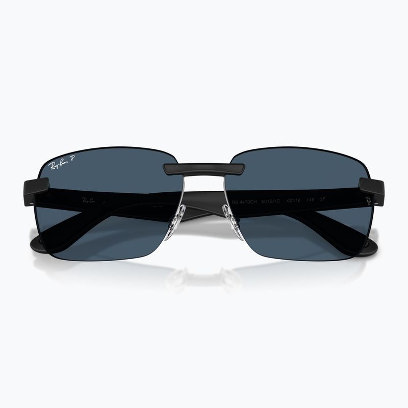 Okulary przeciwsłoneczne Ray-Ban RB4470 Polarized+ Lenses matt sand black/blue polarized 3