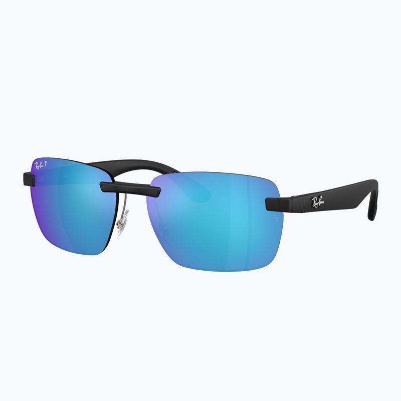 Okulary przeciwsłoneczne Ray-Ban RB4470 Polarized+ Lenses matt sand black/green chromance 4