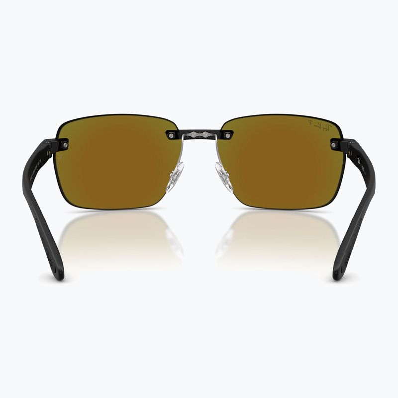 Okulary przeciwsłoneczne Ray-Ban RB4470 Polarized+ Lenses matt sand black/green chromance 5