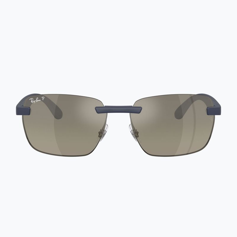 Okulary przeciwsłoneczne Ray-Ban RB4470 Polarized+ Lenses sand dark blue/grey gradient chromance 2