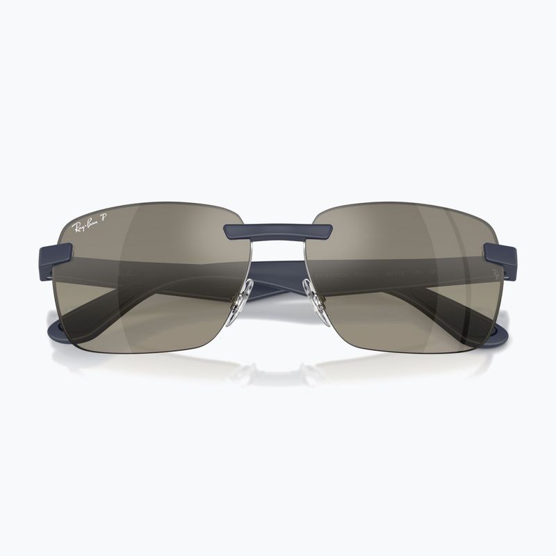 Okulary przeciwsłoneczne Ray-Ban RB4470 Polarized+ Lenses sand dark blue/grey gradient chromance 3