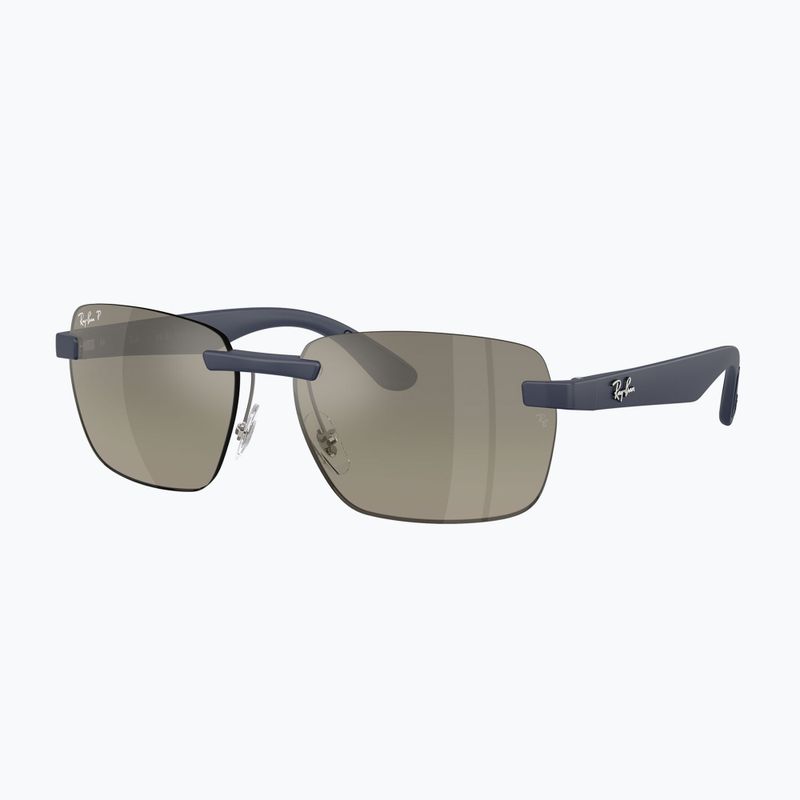 Okulary przeciwsłoneczne Ray-Ban RB4470 Polarized+ Lenses sand dark blue/grey gradient chromance 4