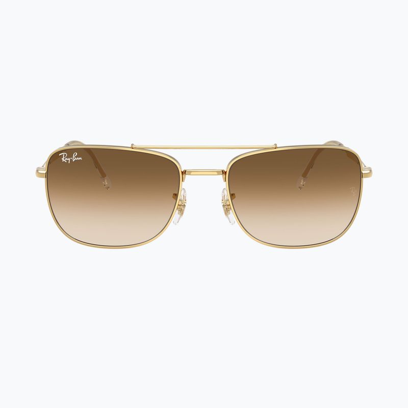 Okulary przeciwsłoneczne Ray-Ban Bain Bridge arista gold/brown gradient 2
