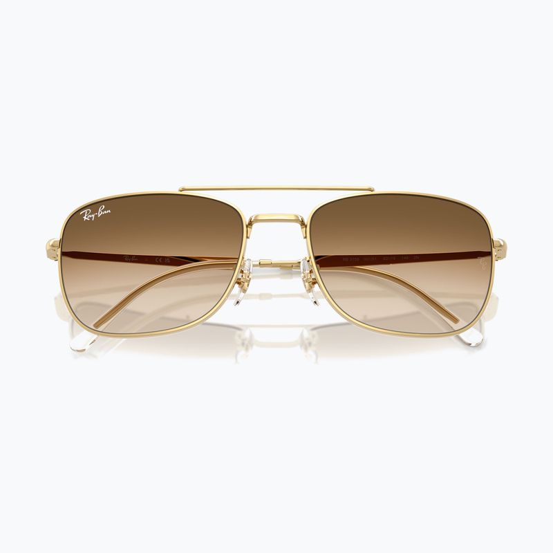 Okulary przeciwsłoneczne Ray-Ban Bain Bridge arista gold/brown gradient 3