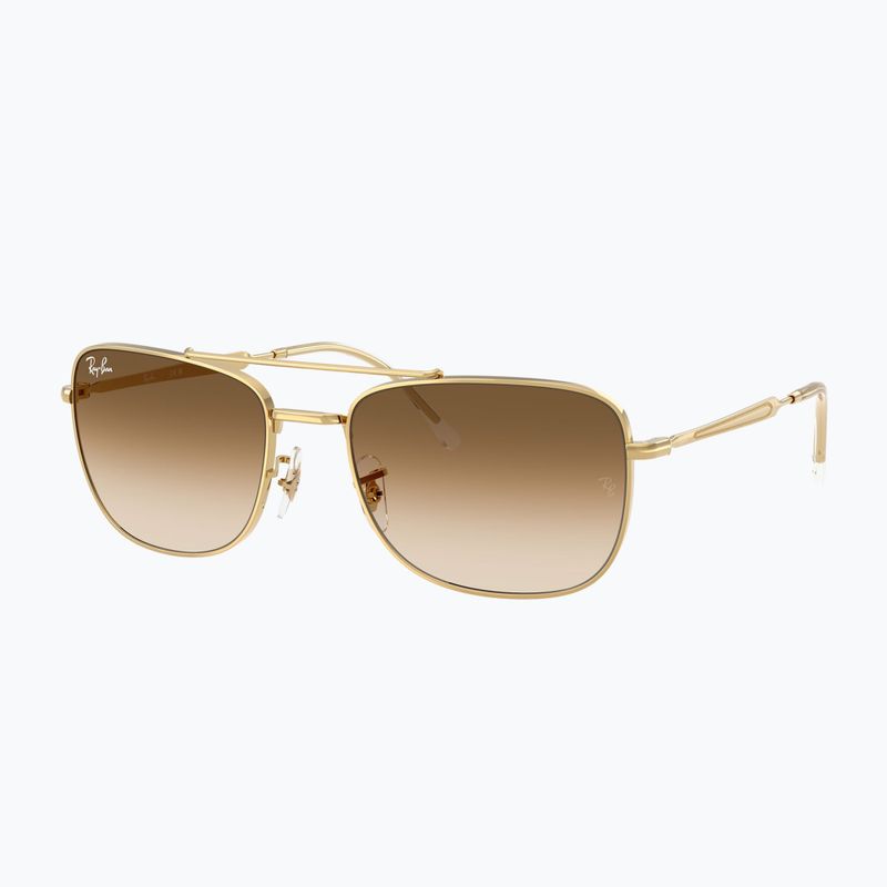 Okulary przeciwsłoneczne Ray-Ban Bain Bridge arista gold/brown gradient 4