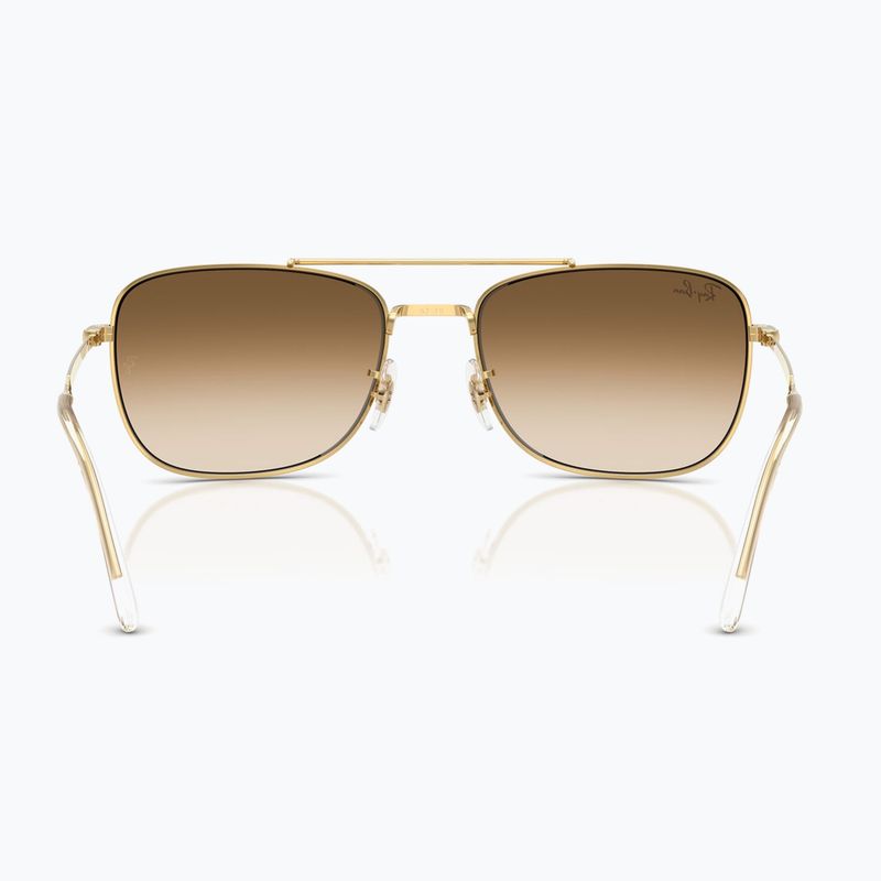 Okulary przeciwsłoneczne Ray-Ban Bain Bridge arista gold/brown gradient 5