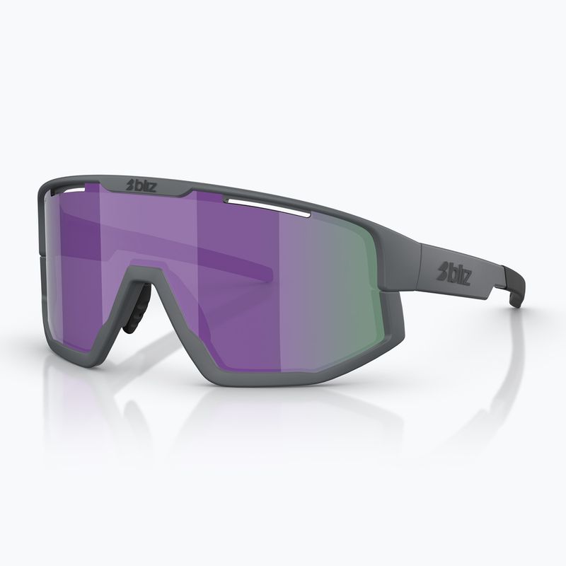 Okulary przeciwsłoneczne Bliz Fusion matte grey/smoke purple multi