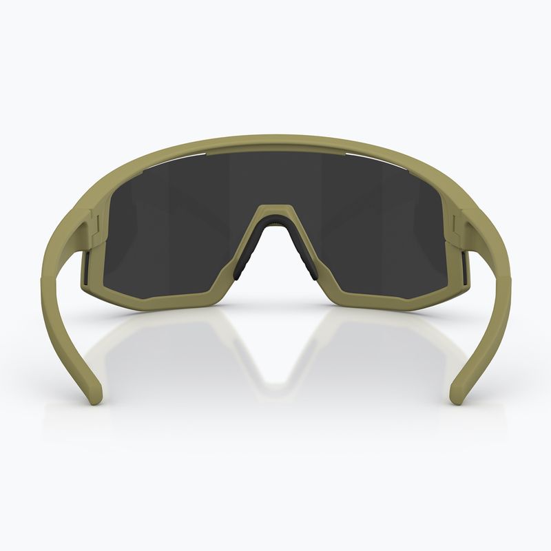 Okulary przeciwsłoneczne Bliz Fusion matte amber green/smoke silver mirror 4