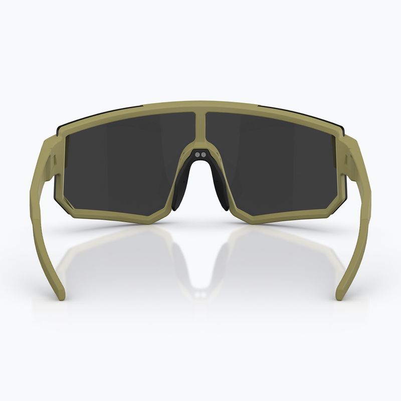 Okulary przeciwsłoneczne Bliz P005 matte amber green/smoke silver mirror 4