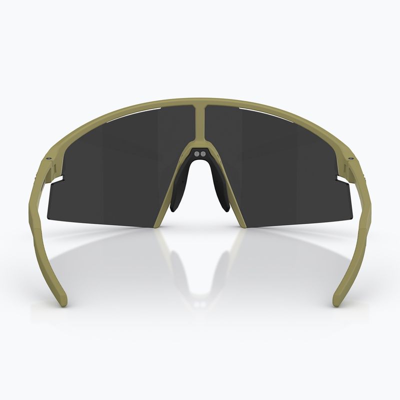 Okulary przeciwsłoneczne Bliz P006 matte amber green/smoke silver mirror 4