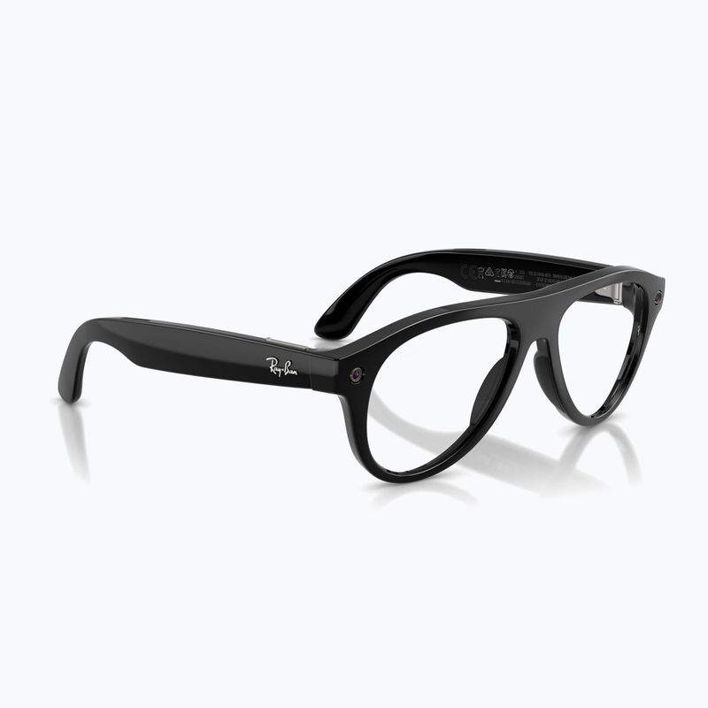 Okulary z kamerą Ray-Ban Meta Aviator shiny black/trs g. green 4
