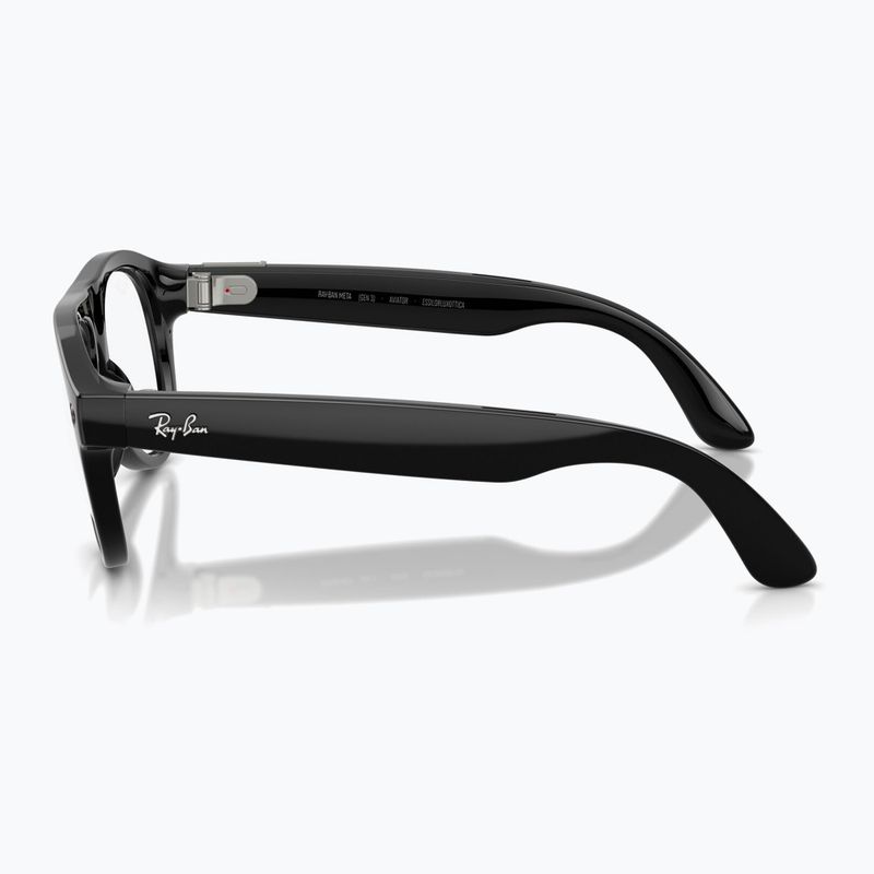 Okulary z kamerą Ray-Ban Meta Aviator shiny black/trs g. green 5