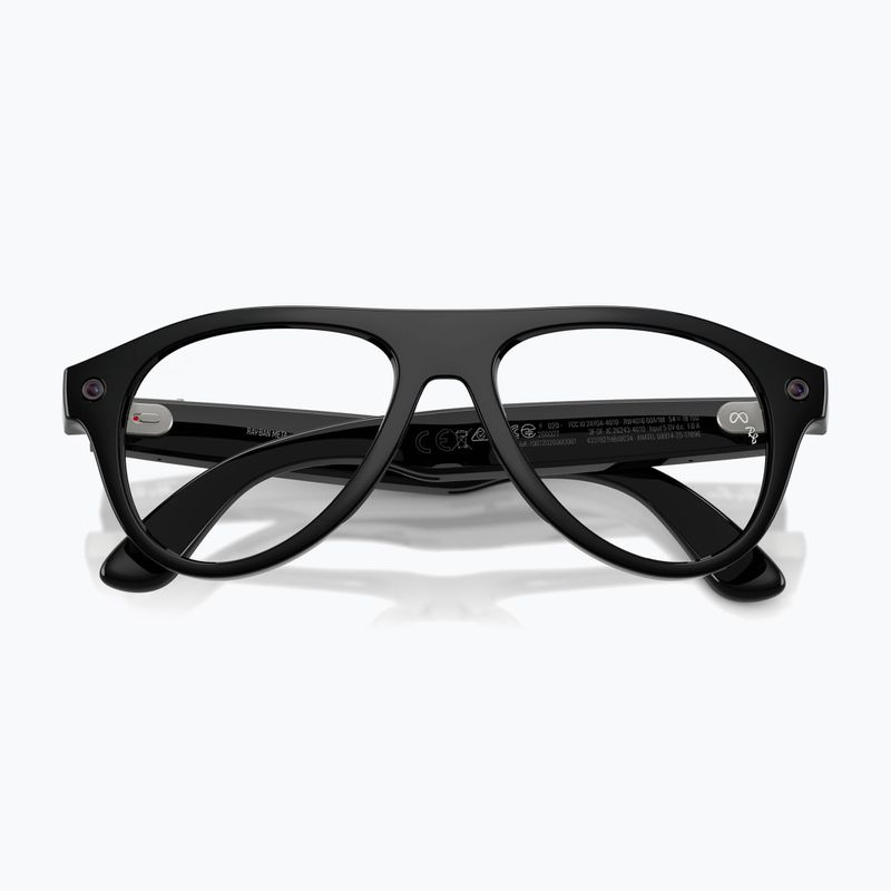 Okulary z kamerą Ray-Ban Meta Aviator shiny black/trs g. green 6