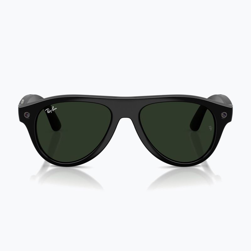 Okulary z kamerą Ray-Ban Meta Aviator shiny black/trs g. green 7