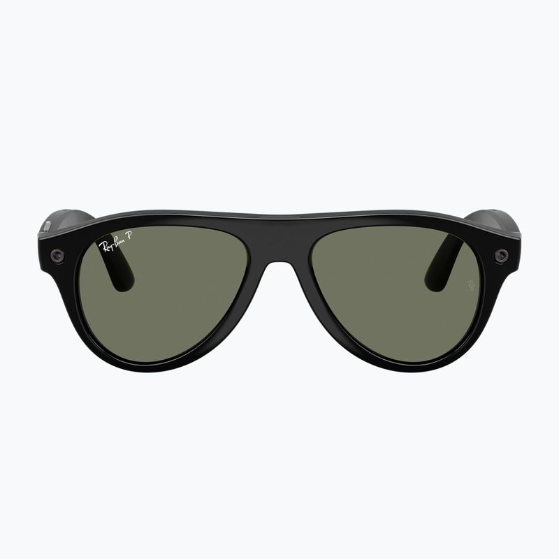 Okulary z kamerą Ray-Ban Meta Aviator shiny black/g15 green polar 2