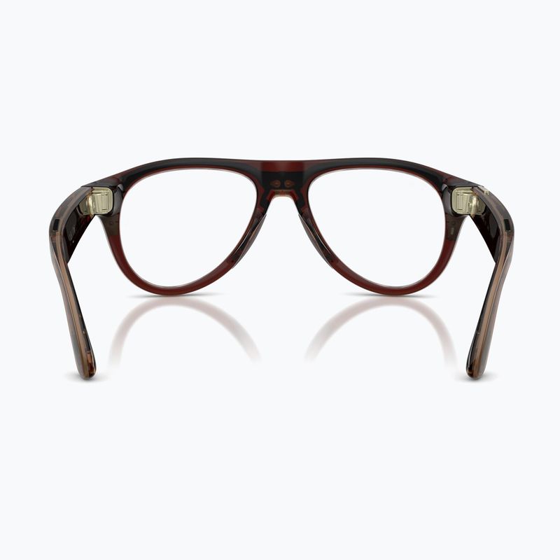 Okulary z kamerą Ray-Ban Meta Aviator transp. umber/trs jade 3