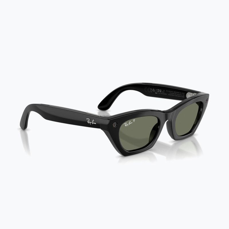 Okulary z kamerą Ray-Ban Meta Zena shiny black/g15 green polar 4