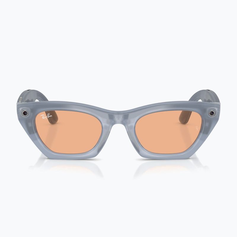 Okulary z kamerą Ray-Ban Meta Zena milky grey lilac/trs copper 8