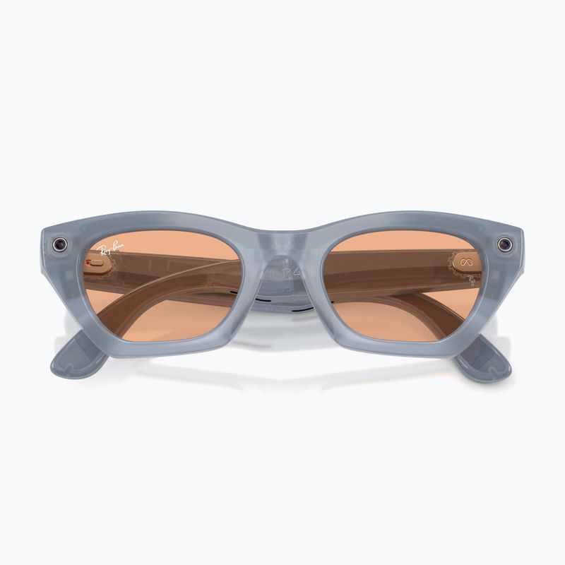 Okulary z kamerą Ray-Ban Meta Zena milky grey lilac/trs copper 9
