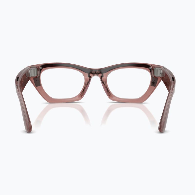 Okulary z kamerą Ray-Ban Meta Zena milky pink blush/trs grey 4