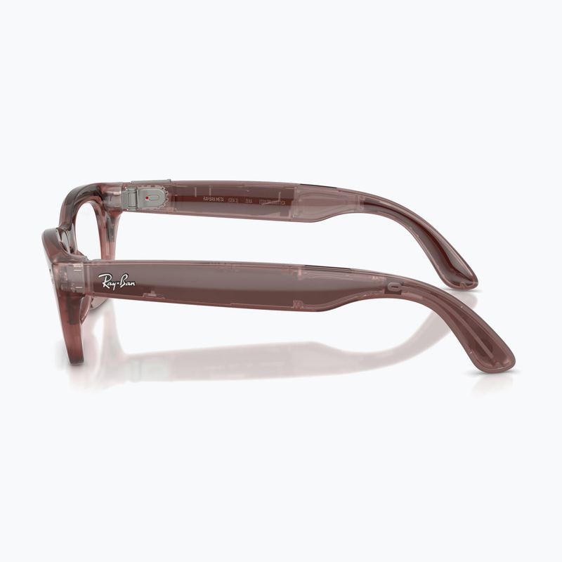 Okulary z kamerą Ray-Ban Meta Zena milky pink blush/trs grey 6