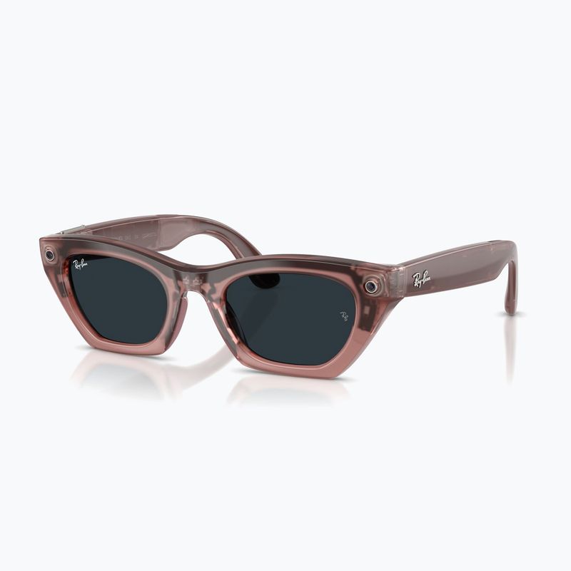 Okulary z kamerą Ray-Ban Meta Zena milky pink blush/trs grey 7